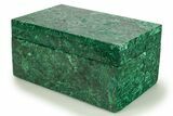 Wide Malachite Jewelry Box - DR Congo #317981-1